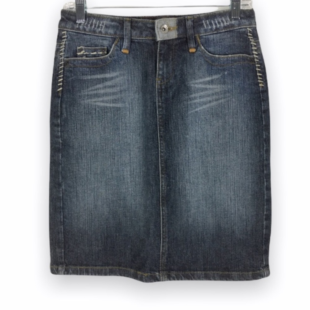 Mango MNG Womens Size 4 Jeans Denim‎ Pencil Skirt